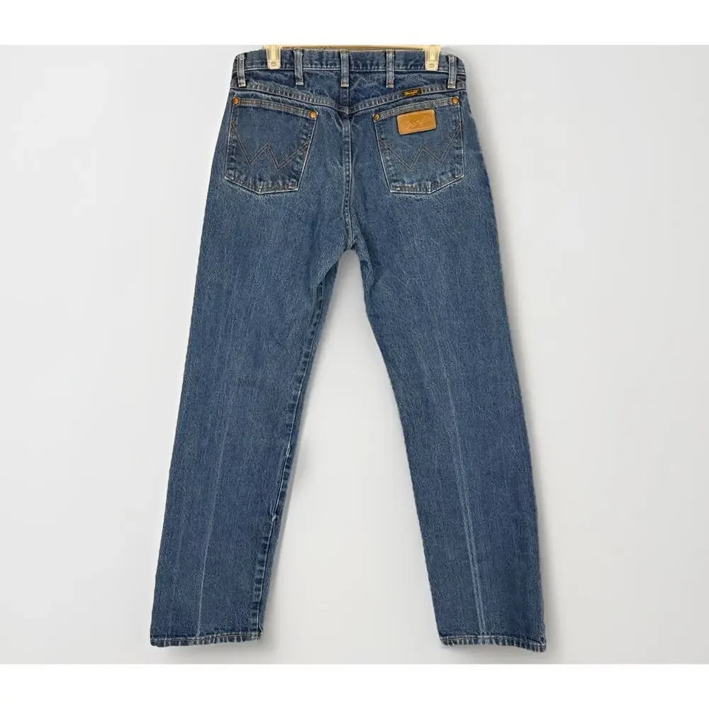 Vintage Wrangler Jeans Mens W34 L30 Blue Cowboy Cut‎ Original Fit Denim 13MWZ